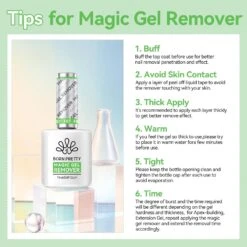 3 Bottles Set Magic Gel Remover With 8 In 1 Builder Gel 15ml -Born Pretty Salon 61236 ZI 6 13