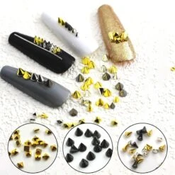 No Brand 6 Grids Metal Star Rivet 3D Nail Decorations -Born Pretty Salon 61246 ZHU 8