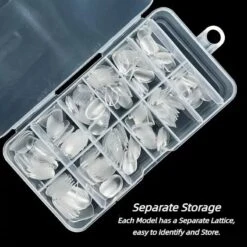 No Brand 120pcs Short Oval Full Cover False Nail Tips -Born Pretty Salon 61247 ZHU 4