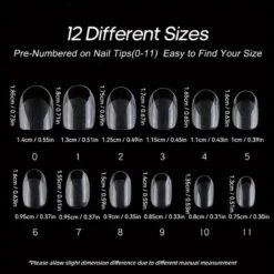 No Brand 120pcs Short Oval Full Cover False Nail Tips -Born Pretty Salon 61247 ZHU 6