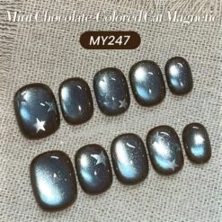 Brown Colored Cat Magnetic Gel Polish MY247 Mint Chocolate 10ml -Born Pretty Salon 61257 ZI 1