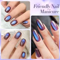 Blue Purple Colored Cat Magnetic Gel Polish MY268 Indigo Eggplant 10ml -Born Pretty Salon 61259 ZI 4