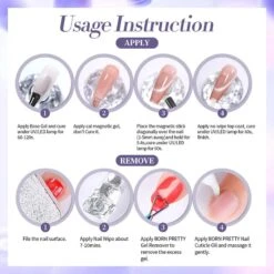 Blue Purple Colored Cat Magnetic Gel Polish MY268 Indigo Eggplant 10ml -Born Pretty Salon 61259 ZI 5