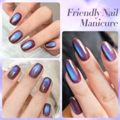 Blue Purple Colored Cat Magnetic Gel Polish MY268 Indigo Eggplant 15ml -Born Pretty Salon 61260 ZI 4