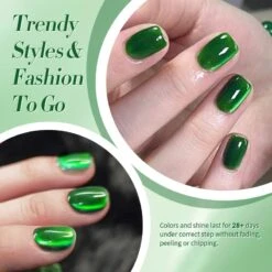 Green Colored Cat Magnetic Gel Polish MY269 Imperial Green 10ml -Born Pretty Salon 61261 ZI 3