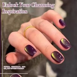 Purple Colored Cat Magnetic Gel Polish MY270 Honey Trap 10ml -Born Pretty Salon 61262 ZI 2