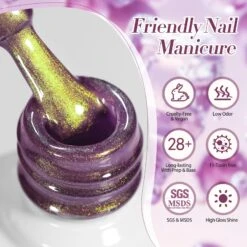 Purple Colored Cat Magnetic Gel Polish MY270 Honey Trap 15ml -Born Pretty Salon 61263 ZI 4