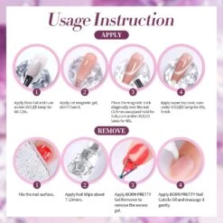 Purple Colored Cat Magnetic Gel Polish MY270 Honey Trap 15ml -Born Pretty Salon 61263 ZI 6