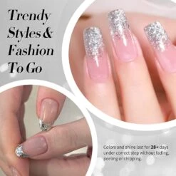 Silver Glitter Gel Polish SG22 Meteorite 15ml -Born Pretty Salon 61271 ZI 3