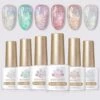 6 Colors Reflective Glitter Gel Polish Set T15 Crush Starlight 7ml