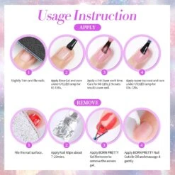 6 Colors Reflective Glitter Gel Polish Set T15 Crush Starlight 7ml -Born Pretty Salon 61274 ZI 5