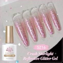 Reflective Glitter Gel Polish Crush Starlight 10ml -Born Pretty Salon 61278 SXA 4
