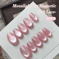 Pink Moonlight Cat Magnetic Gel Polish MY273 Soft Lace 15ml -Born Pretty Salon 61281 ZI 1