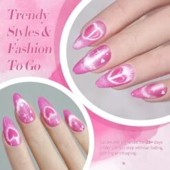 Pink Crystal Cat Magnetic Gel Polish MY274 Love Letter 15ml -Born Pretty Salon 61282 ZI 3