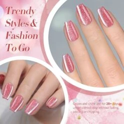 Pink Glitter Cat Magnetic Gel Polish MY275 Peach Blossom 15ml -Born Pretty Salon 61283 ZI 3