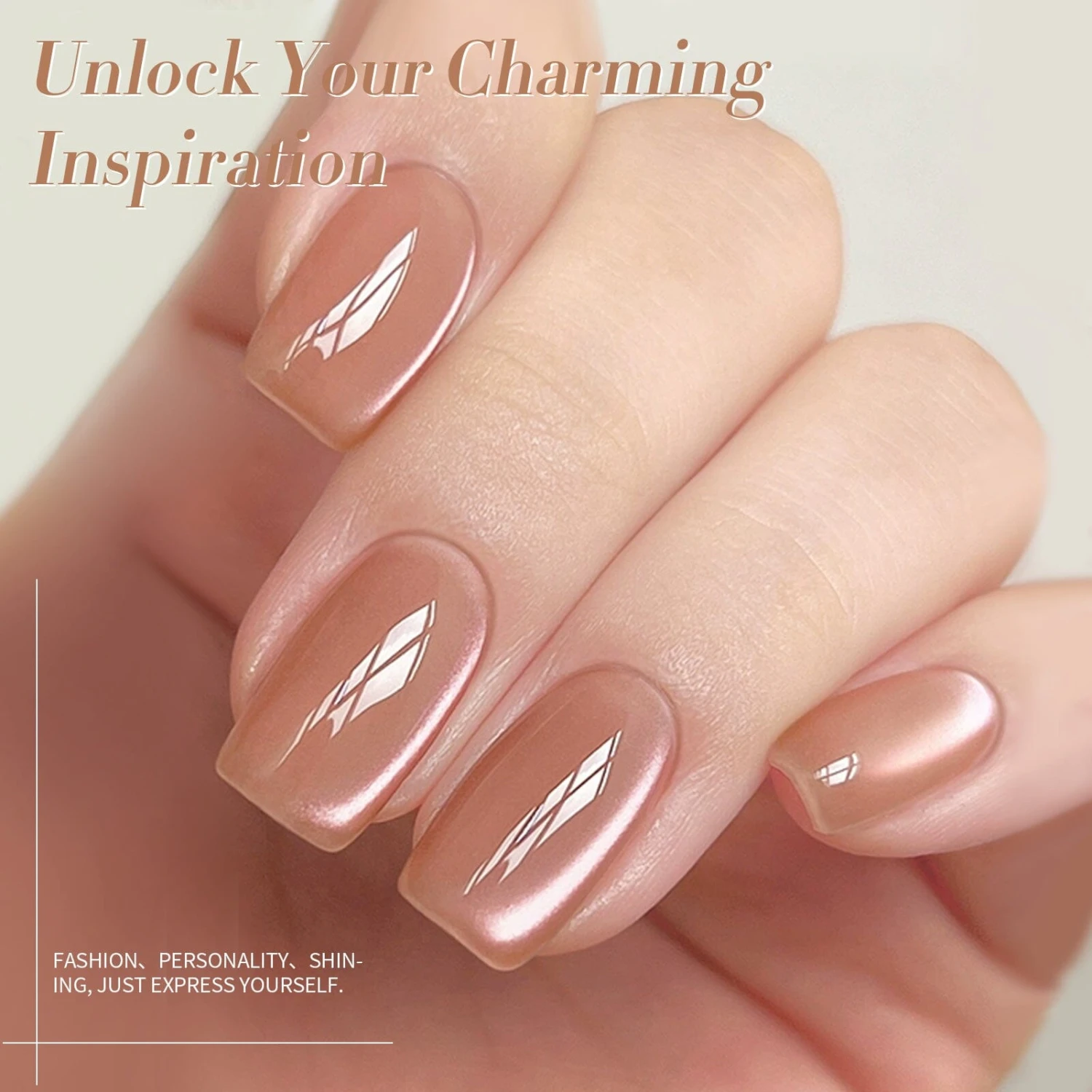 Brown Glass Cat Magnetic Gel Polish MY276 Light Vei 15ml 2 Brown Glass Cat Magnetic Gel Polish MY276 Light Vei 15ml - Image 2