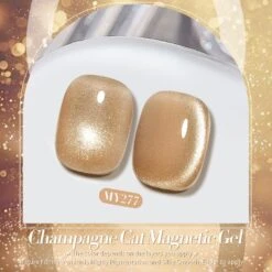 Gold Cat Magnetic Gel Polish MY277 Champagne 15ml -Born Pretty Salon 61285 ZI 1
