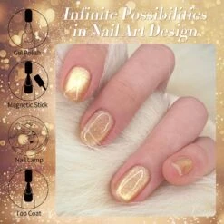 Gold Cat Magnetic Gel Polish MY277 Champagne 15ml -Born Pretty Salon 61285 ZI 5