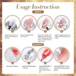 Gold Cat Magnetic Gel Polish MY277 Champagne 15ml -Born Pretty Salon 61285 ZI 7