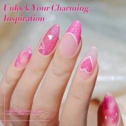 Pink Holo Glitter Gel Polish LS02 City Charm 15ml 8 Pink Holo Glitter Gel Polish LS02 City Charm 15ml -Born Pretty Salon 61286 ZI 2