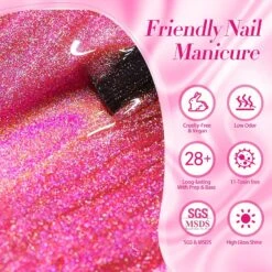 Pink Holo Glitter Gel Polish LS02 City Charm 15ml 10 Pink Holo Glitter Gel Polish LS02 City Charm 15ml -Born Pretty Salon 61286 ZI 4