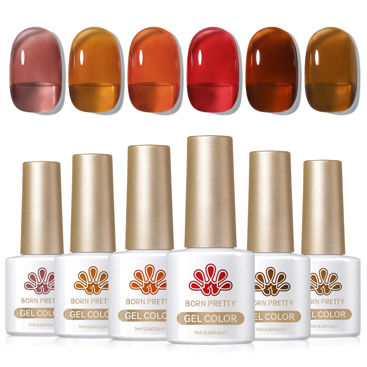 6 Colors Jelly Gel Polish Set J07 Mogao Dawn 7ml 1 6 Colors Jelly Gel Polish Set J07 Mogao Dawn 7ml