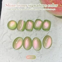 Green Colored Cat Magnetic Gel Polish MY278 Guava 10ml -Born Pretty Salon 61352 ZI 7