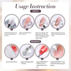 [US ONLY] 6 Colors Grey Cat Magnetic Gel Set M44 Celestial Vault 7ml -Born Pretty Salon 61356 ZI 5