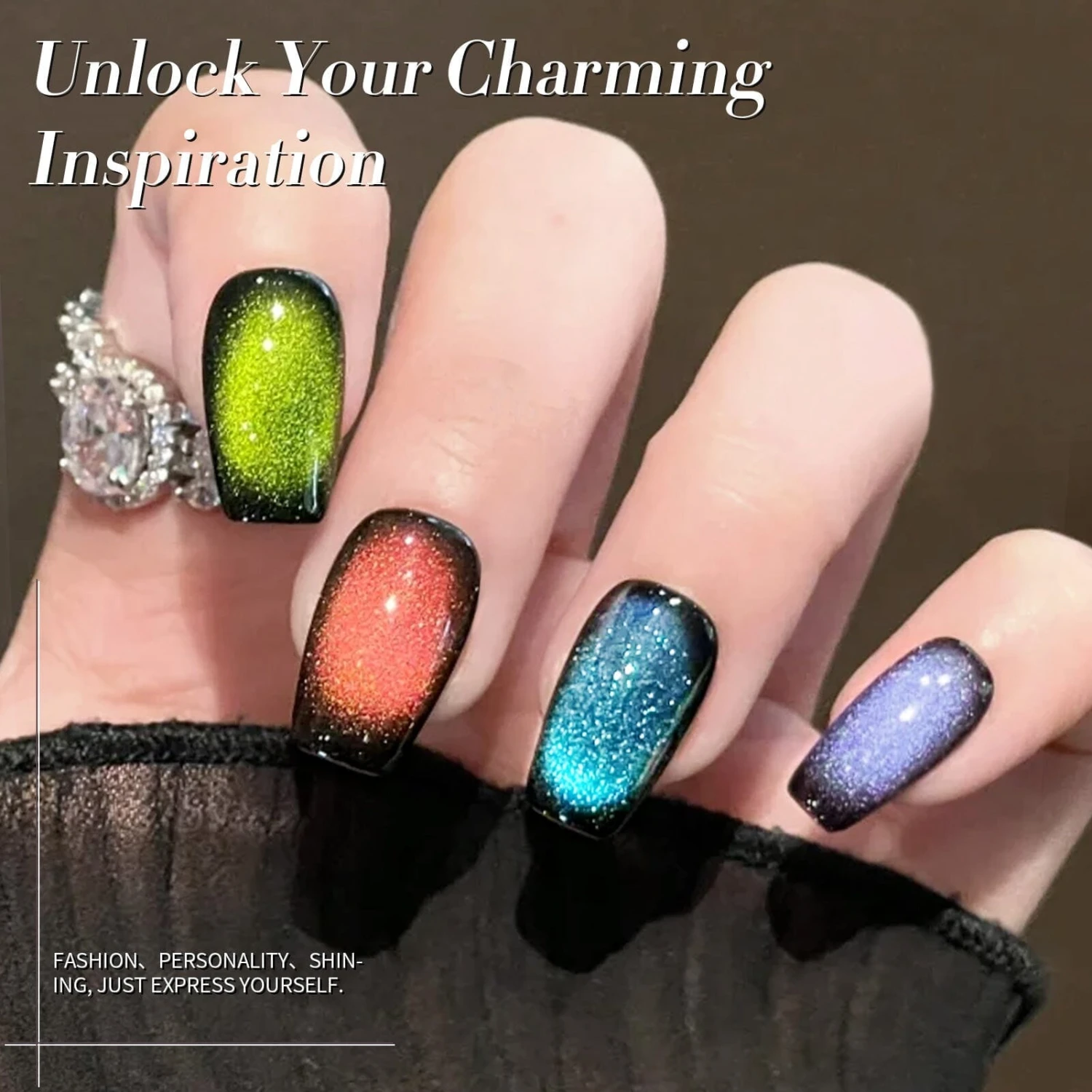 6 Colors Colored Cat Magnetic Gel Polish Set M45 Orange Star 7ml 2 6 Colors Colored Cat Magnetic Gel Polish Set M45 Orange Star 7ml - Image 2