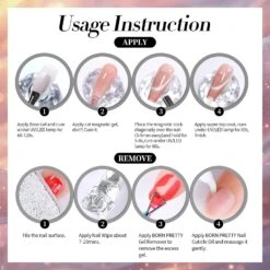 6 Colors Colored Cat Magnetic Gel Polish Set M45 Orange Star 7ml 13 6 Colors Colored Cat Magnetic Gel Polish Set M45 Orange Star 7ml -Born Pretty Salon 61357 ZI 6