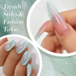 Green Aurora Cat Magnetic Gel Polish MY293 Tuberose 15ml -Born Pretty Salon 61373 ZI 3