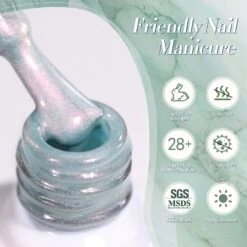 Green Aurora Cat Magnetic Gel Polish MY293 Tuberose 15ml -Born Pretty Salon 61373 ZI 4