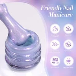 Purple Aurora Cat Magnetic Gel Polish MY294 Fairy Purple 15ml 10 Purple Aurora Cat Magnetic Gel Polish MY294 Fairy Purple 15ml -Born Pretty Salon 61374 ZI 4