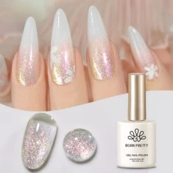 Purple Reflective Glitter Gel Polish SZ20 Fig 15ml