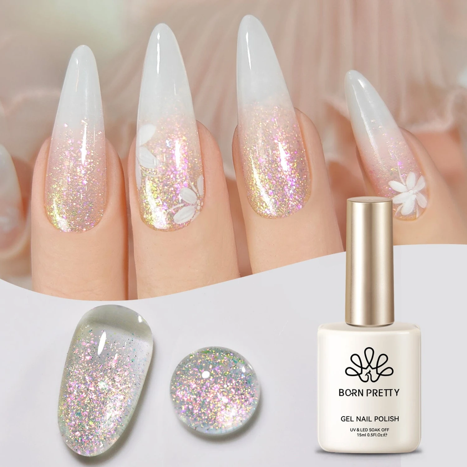 Purple Reflective Glitter Gel Polish SZ20 Fig 15ml 1 Purple Reflective Glitter Gel Polish SZ20 Fig 15ml