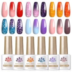 6 Colors Temperature-changing Gel Polish Set T16 NeoWave 7ml -Born Pretty Salon 61384 ZHU 2
