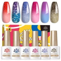 6 Colors Temperature-changing Gel Polish Set T17 ThermoScape 7ml