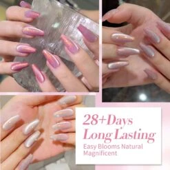 Pink Temperature-changing Cat Magnetic Gel Polish MY295 Empty Dream 15ml -Born Pretty Salon 61386 ZI 2