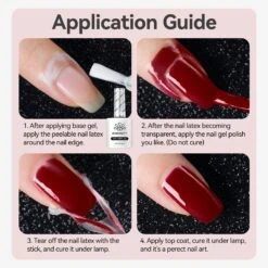 White Peel Off Latex Tape Anti-Freezing 15ml -Born Pretty Salon 61389 ZI 6