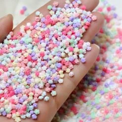 No Brand 100pcs Mix Colorful Mini Resin Flowers 3D Nail Decoration -Born Pretty Salon 61398 ZHU 5