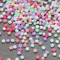 No Brand 100pcs Mix Colorful Mini Resin Flowers 3D Nail Decoration -Born Pretty Salon 61398 ZHU 6