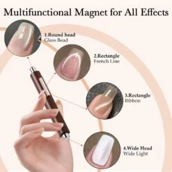 Brown 3-in-1 Magnet Stick -Born Pretty Salon 61407 ZI 1