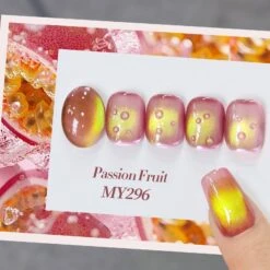 Yellow Colored Cat Magnetic Gel Polish MY296 Passion Fruit 15ml -Born Pretty Salon 61429 ZI 1
