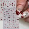 No Brand Cherry Bowknot Strawberry 5D Nail Sticker M-906/913