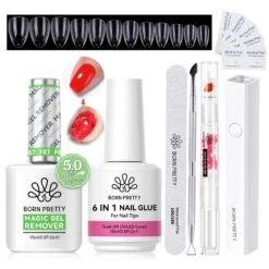 Magic Gel Remover New Upgrade Acetone-Free With 6 IN 1 Nail Glue Gel 15ml Tools Kit #11
