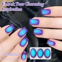 Blue Colored Cat Magnetic Gel Polish MY297 Blueberry 10ml -Born Pretty Salon 61492 ZI 2