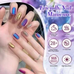 Blue Colored Cat Magnetic Gel Polish MY297 Blueberry 10ml -Born Pretty Salon 61492 ZI 4