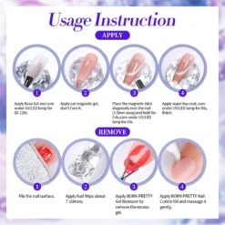 Blue Colored Cat Magnetic Gel Polish MY297 Blueberry 10ml -Born Pretty Salon 61492 ZI 6