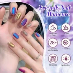 Blue Colored Cat Magnetic Gel Polish MY297 Blueberry 15ml -Born Pretty Salon 61493 ZI 4