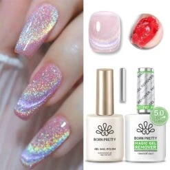 2 Bottles Set Magic Gel Remover With Cat Magnetic Gel 15ml #30